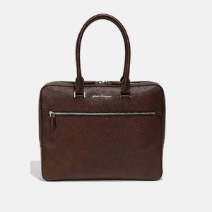 Salvatore Ferragamo Evolution Briefcase Tabacco